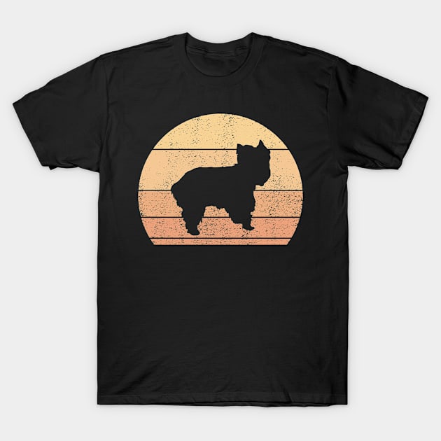 Retro Sunset Yorkshire Terrier T-Shirt by Shirtjaeger